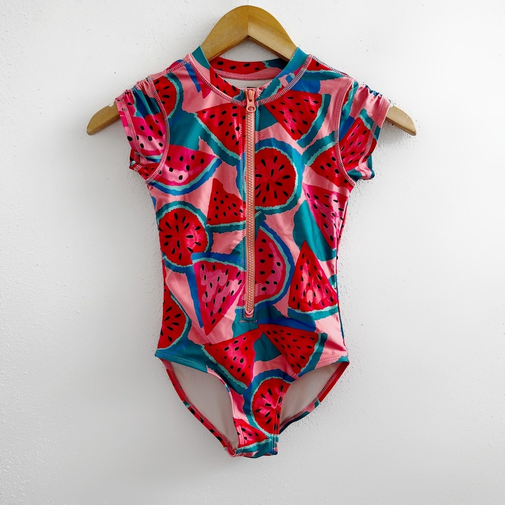 TEA COLLECTION Rash Guard One-Piece Swimsuit Size 7